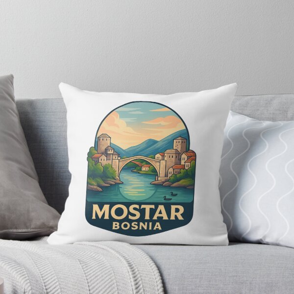 Item preview, Mostar Bosnia – Peaceful Waters beneath Stari Most designed and sold by Aryabek.
