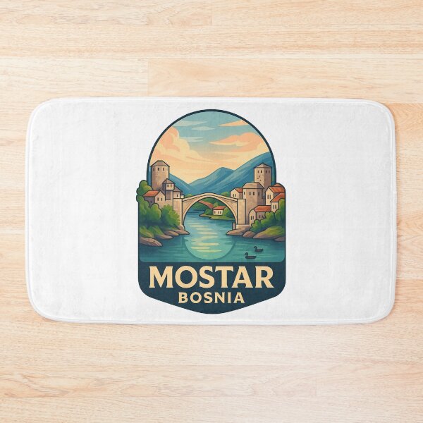 Item preview, Mostar Bosnia – Peaceful Waters beneath Stari Most designed and sold by Aryabek.