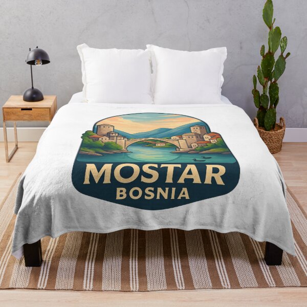 Item preview, Mostar Bosnia – Peaceful Waters beneath Stari Most designed and sold by Aryabek.