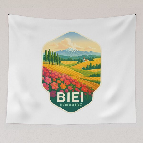 Item preview, Biei Hokkaido – Patchwork Hills and Flower Fields designed and sold by Aryabek.