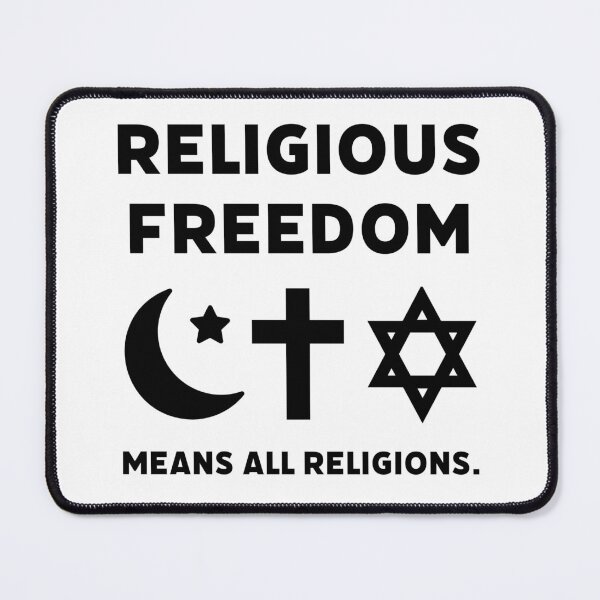 Item preview, Religious freedom means all religions. designed and sold by Rachel the Artist .