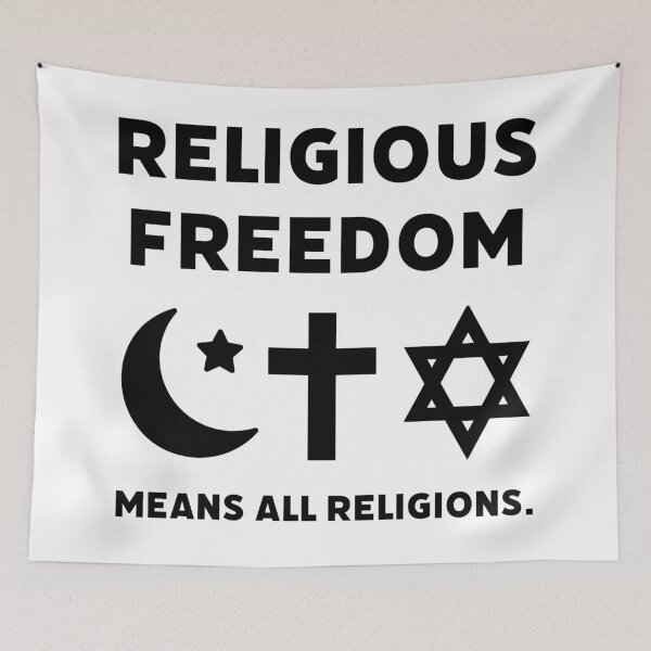 Item preview, Religious freedom means all religions.  designed and sold by Rachel the Artist .