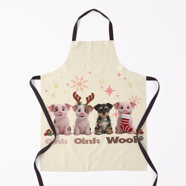 Item preview, Oink Oink Woof Christmas Puppy and Animal Friends designed and sold by HumTumMe.