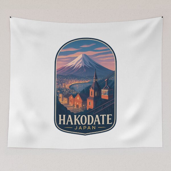 Item preview, Hakodate Japan – Cable Car and Motomachi Views designed and sold by Aryabek.
