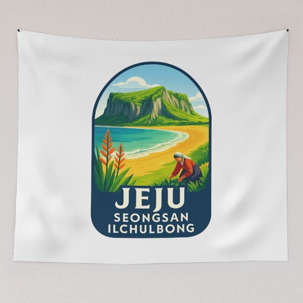 Item preview, Jeju Seongsan Ilchulbong – Haenyeo and Crater Coastline designed and sold by Aryabek.