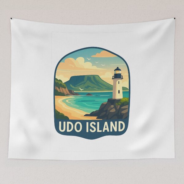 Item preview, Udo Island – Lighthouse View toward Seongsan Ilchulbong designed and sold by Aryabek.