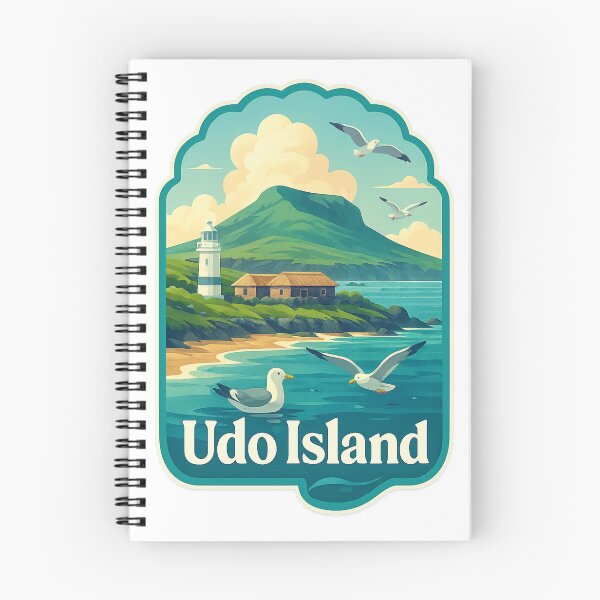 Artikelvorschau, Insel Udo – Küstenidylle mit Leuchtturm und Seevögeln entworfen und verkauft von Aryabek.