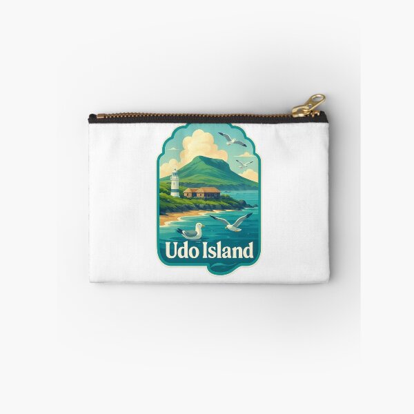 Item preview, Udo Island – Coastal Serenity with Lighthouse and Seabirds designed and sold by Aryabek.