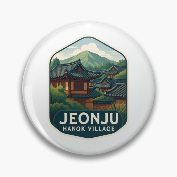 Item preview, Jeonju Hanok Village – Historic Rooftops and Mountain Backdrop designed and sold by Aryabek.