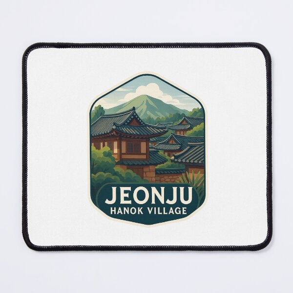 Item preview, Jeonju Hanok Village – Historic Rooftops and Mountain Backdrop designed and sold by Aryabek.