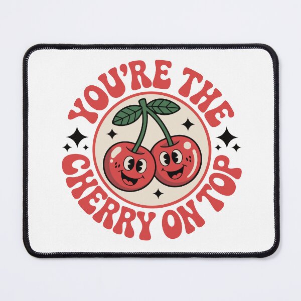 Item preview, You're the Cherry on Top – Cute Retro Cherries Typography Design designed and sold by newyorkwala.