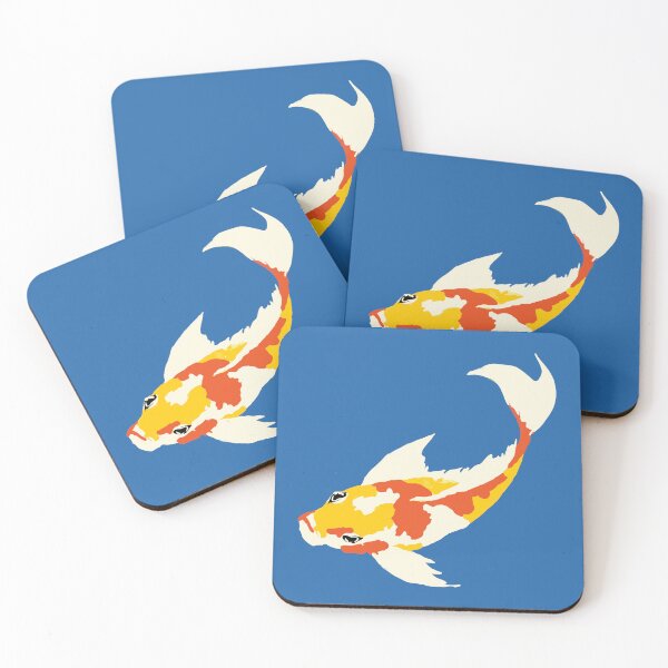 Item preview, Golden Koi Fish Illustration – Bold Japanese Pond Art designed and sold by donwillisjrart.