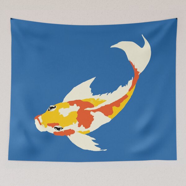 Item preview, Golden Koi Fish Illustration – Bold Japanese Pond Art designed and sold by donwillisjrart.