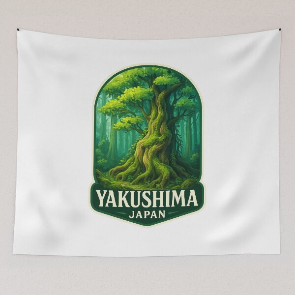 Item preview, Yakushima Japan – Forest Streams beneath Yakusugi Giants designed and sold by Aryabek.