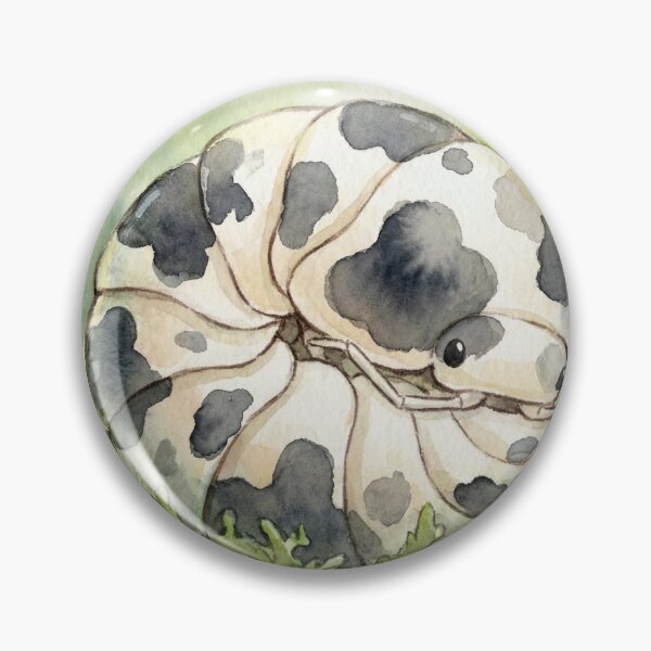 Item preview, Cute Dairy Cow Isopod (Porcellio laevis) - Watercolor Mossy Forest Art designed and sold by xMErCUrY03x.