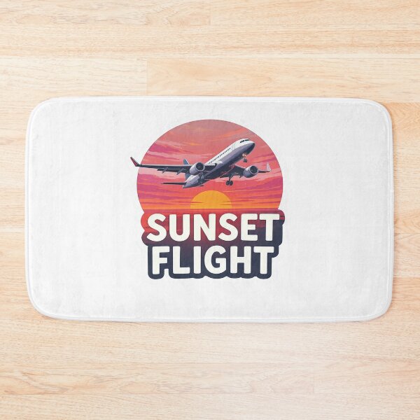 Item preview, Sunset Flight Airplane Travel Sticker designed and sold by Gscode.