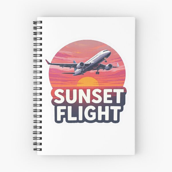 Item preview, Sunset Flight Airplane Travel Sticker designed and sold by Gscode.
