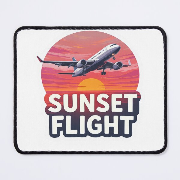Item preview, Sunset Flight Airplane Travel Sticker designed and sold by Gscode.
