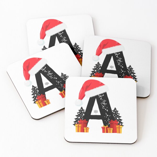 Item preview, Christmas Letter A | Santa Hat Initial | Holiday Monogram Design designed and sold by Graphic Botique.