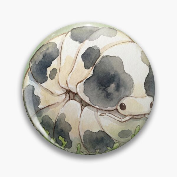 Item preview, Cute Dairy Cow Isopod (Porcellio laevis) - Watercolor Mossy Forest Art designed and sold by xMErCUrY03x.
