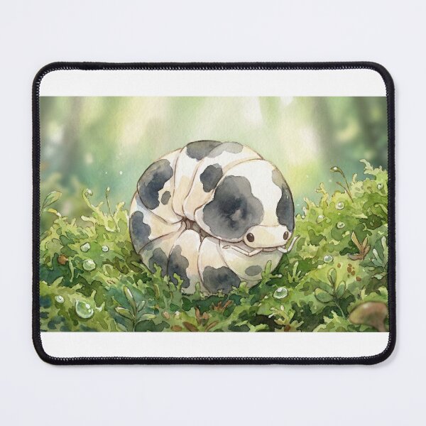 Item preview, Cute Dairy Cow Isopod (Porcellio laevis) - Watercolor Mossy Forest Art designed and sold by xMErCUrY03x.