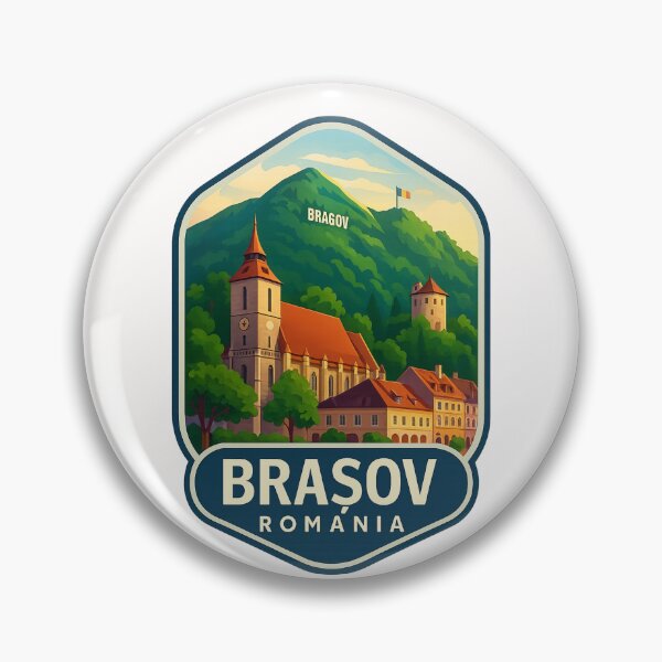 Item preview, Historic Brașov Romania – Black Church and Council Square designed and sold by Places On Earth.