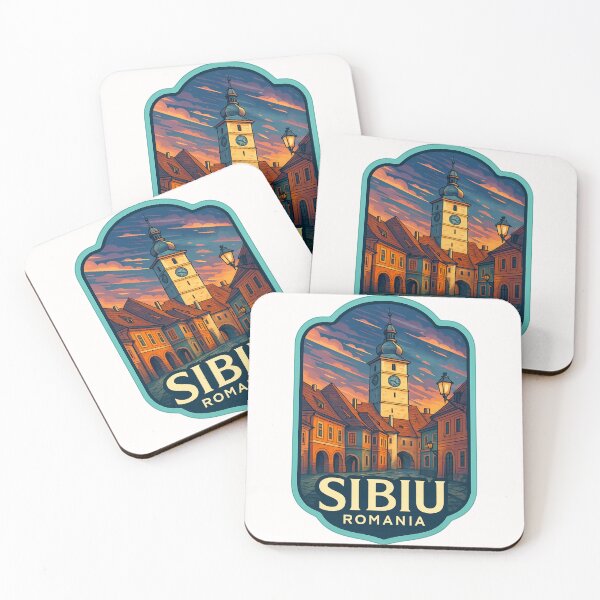 Item preview, Sibiu Romania – Historic Old Town at Sunset designed and sold by Places On Earth.