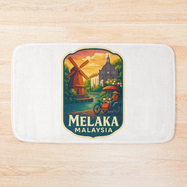 Item preview,  Melaka Malaysia – Stadthuys and A Famosa Riverfront designed and sold by Places On Earth.