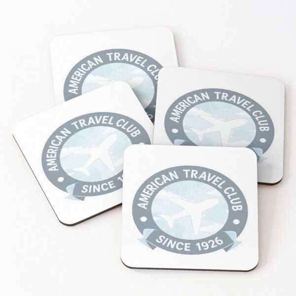 Item preview, American Travel Club Retro Aviation Badge Sticker designed and sold by Gscode.