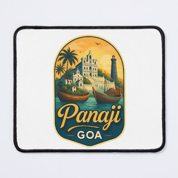 Item preview, Panaji Goa – Se Cathedral and Lighthouse at Sunset designed and sold by Places On Earth.