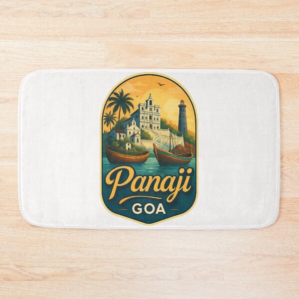 Item preview, Panaji Goa – Se Cathedral and Lighthouse at Sunset designed and sold by Places On Earth.