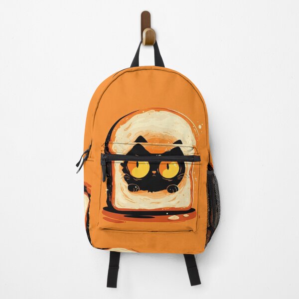 Item preview, Cute Toast Cat – Adorable Black Cat in Bread Slice Cartoon Design designed and sold by Windy-market.