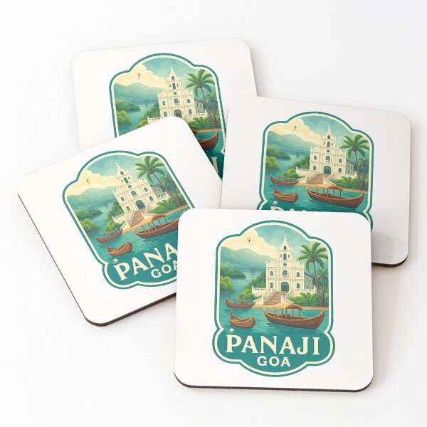 Item preview,  Panaji Goa – Riverside Churches and Traditional Boats designed and sold by Places On Earth.