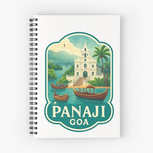 Item preview,  Panaji Goa – Riverside Churches and Traditional Boats designed and sold by Places On Earth.