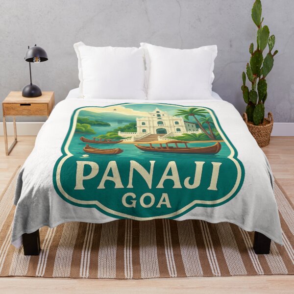 Item preview, Panaji Goa – Riverside Churches and Traditional Boats designed and sold by Places On Earth.