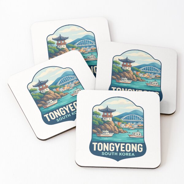 Item preview,  Tongyeong South Korea – Coastal Pavilion and Bridge View designed and sold by Places On Earth.