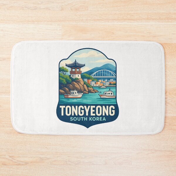 Item preview,  Tongyeong South Korea – Coastal Pavilion and Bridge View designed and sold by Places On Earth.