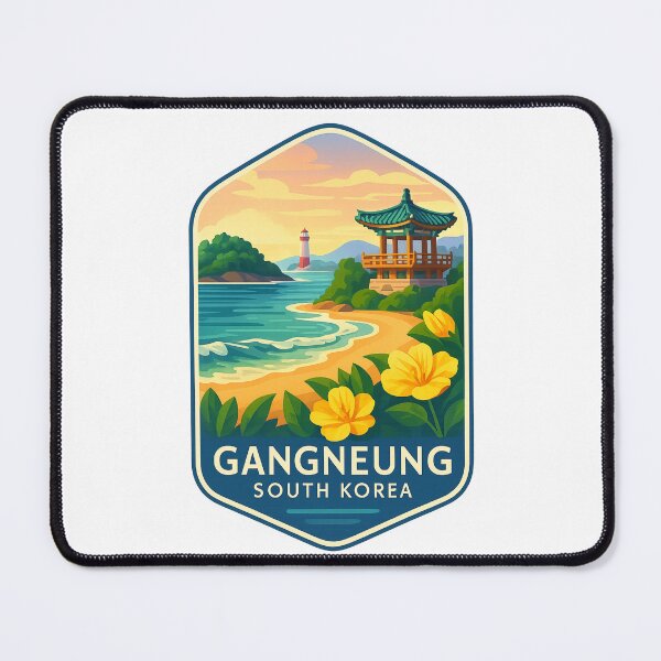 Item preview, Gangneung South Korea – Lighthouse and Pavilion by the Shore designed and sold by Places On Earth.