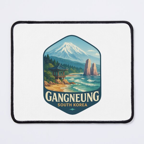 Item preview, Gangneung South Korea – Coastal Pavilion and Snowy Peak designed and sold by Places On Earth.
