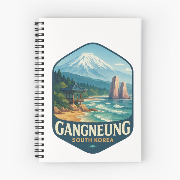 Item preview,  Gangneung South Korea – Coastal Pavilion and Snowy Peak designed and sold by Places On Earth.