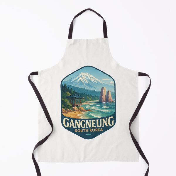 Item preview, Gangneung South Korea – Coastal Pavilion and Snowy Peak designed and sold by Places On Earth.