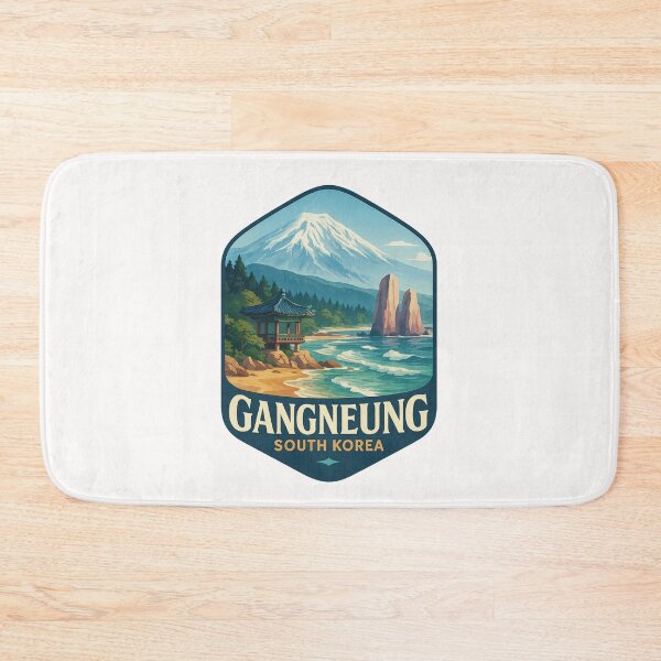 Item preview,  Gangneung South Korea – Coastal Pavilion and Snowy Peak designed and sold by Places On Earth.