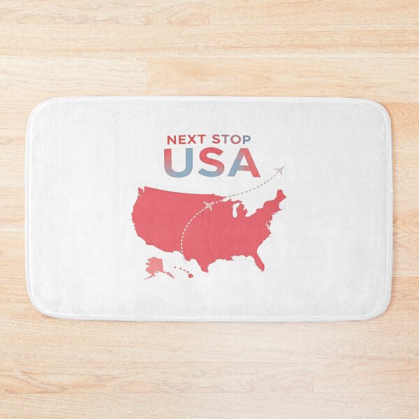 Item preview, Next Stop USA Flight Route Sticker designed and sold by Gscode.