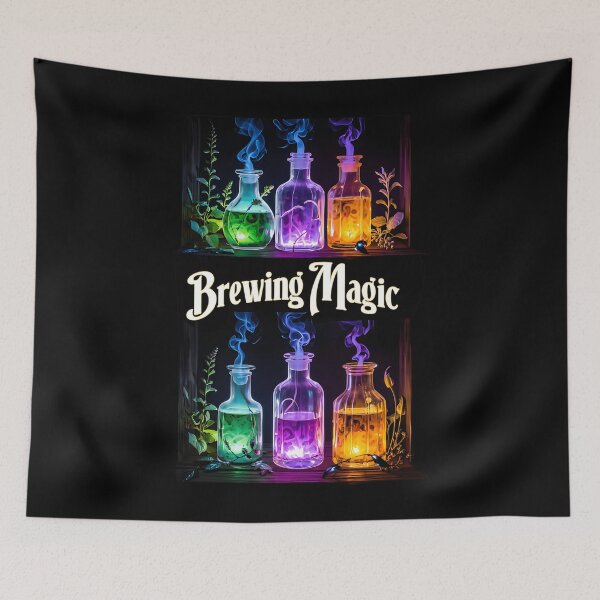 Item preview, Mystical Potion Bottles – Enchanted Fantasy Art designed and sold by GrassThorn.