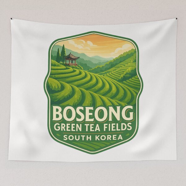 Item preview,  Boseong Green Tea Fields – Pavilion View at Sunset designed and sold by Places On Earth.