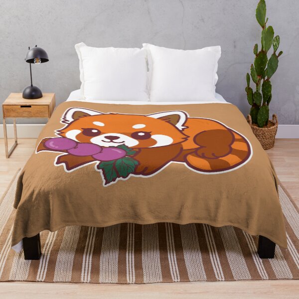 Item preview, Cute Red Panda with Grapes designed and sold by BGMeYou.