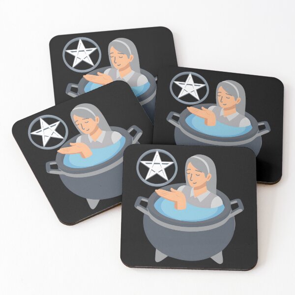 Item preview, Woman In A Cauldron With Pentagram designed and sold by GrassThorn.