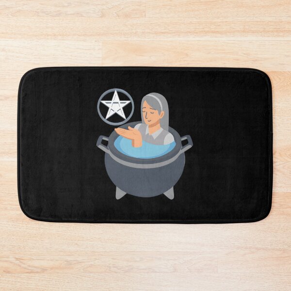 Item preview, Woman In A Cauldron With Pentagram designed and sold by GrassThorn.