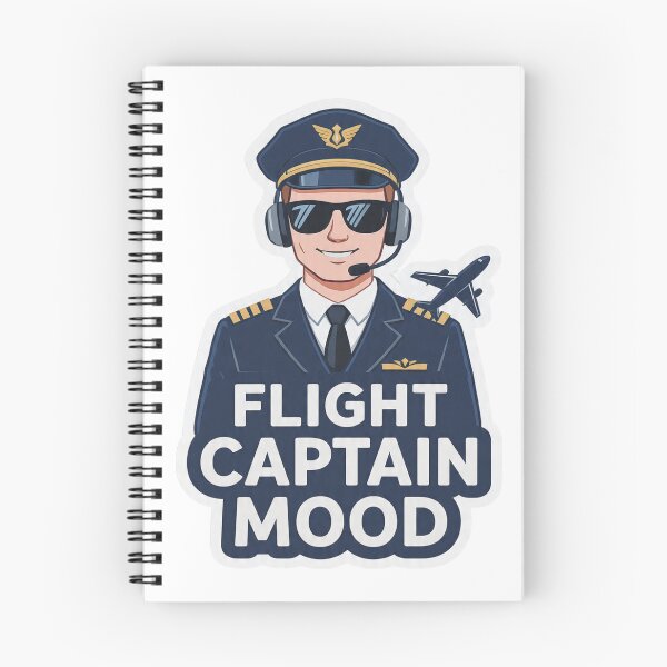 Aperçu de l'œuvre Autocollant d'humeur de capitaine de vol pour pilote créée et vendue par Gscode.