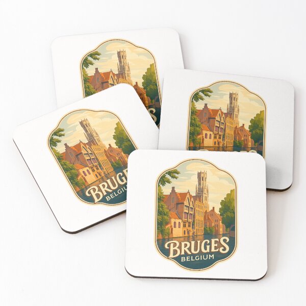 Item preview,  Bruges Belgium – Belfry and Canal Houses at Sunset designed and sold by Places On Earth.